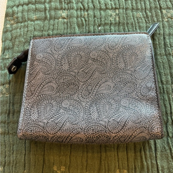Liberty London Gray Paisley Pouch - Picture 2 of 5